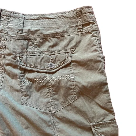 🤠 SOLD 🤠 Kuhl Womens Size 6 Khaki Capri Cargo Stretch Hiking Kontra - Picture 8 of 9